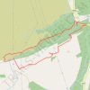 Loop walk via cross-incised stone trail, distance, elevation, map, profile, GPS track