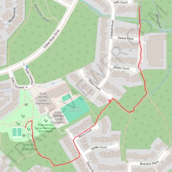 Tracked with OSMTracker for Android™ trail, distance, elevation, map, profile, GPS track