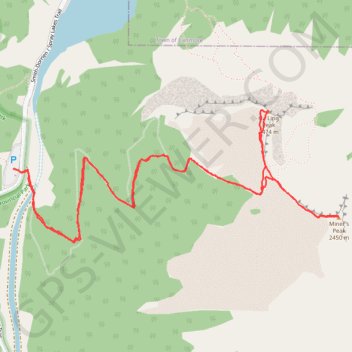 Ha Ling Peak - Miner's Peak trail, distance, elevation, map, profile, GPS track