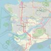 Tsawwassen - Vancouver trail, distance, elevation, map, profile, GPS track