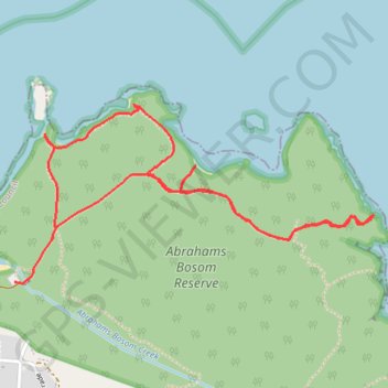 Abrahams Bosom Reserve trail, distance, elevation, map, profile, GPS track