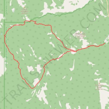 Etherington Creek, Great Divide, Baril Creek, Baril Loop trail, distance, elevation, map, profile, GPS track
