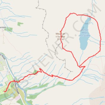 Meall an t-Suidhe and Lochan Meall an t-Suidhe Loop trail, distance, elevation, map, profile, GPS track