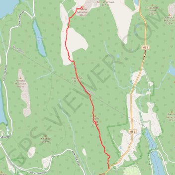 Cadillac Mountain via Cadillac South Ridge Trail in Acadia National Park trail, distance, elevation, map, profile, GPS track