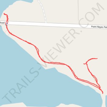 Hike near Nicasio Reservoir trail, distance, elevation, map, profile, GPS track