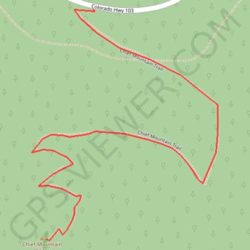Chief Mountain Trail trail, distance, elevation, map, profile, GPS track