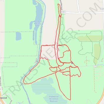 Englewood MetroPark trails trail, distance, elevation, map, profile, GPS track