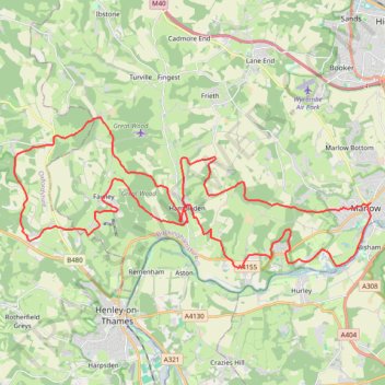 The Marlow Donkey 2026 trail, distance, elevation, map, profile, GPS track