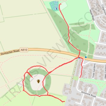 Castlehill Fort trail, distance, elevation, map, profile, GPS track
