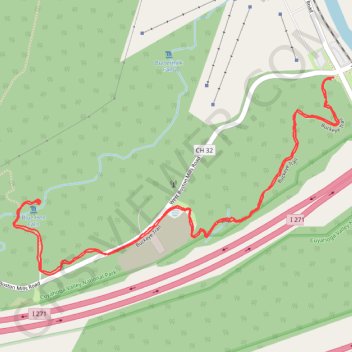 Blue Hen Falls via Buckeye Trail in Cuyahoga Valley National Park trail, distance, elevation, map, profile, GPS track