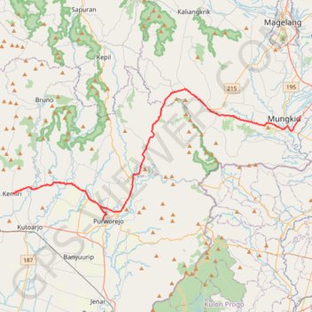Track 1 trail, distance, elevation, map, profile, GPS track