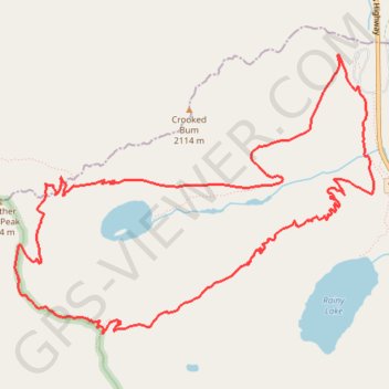 Maple Pass Loop Trail in Okanogan-Wenatchee National Forest trail, distance, elevation, map, profile, GPS track