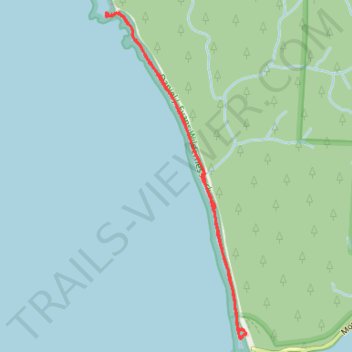 Hole-in-the-Wall trail, distance, elevation, map, profile, GPS track