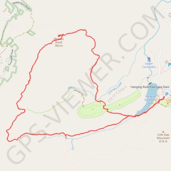Moores Wall Loop Trail trail, distance, elevation, map, profile, GPS track
