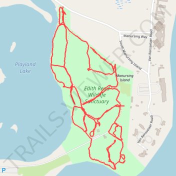 Edith Read Wildlife Sanctuary trails trail, distance, elevation, map, profile, GPS track