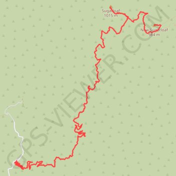 Sugarloaf and New Sugarloaf trail, distance, elevation, map, profile, GPS track