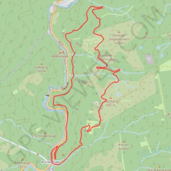Eine Runde über Feigenbaumklippe trail, distance, elevation, map, profile, GPS track