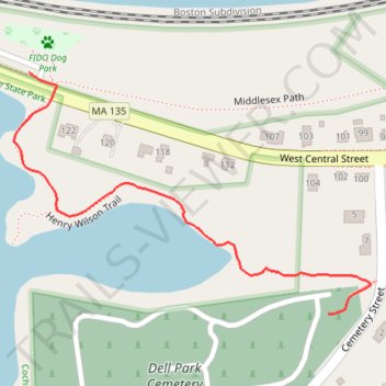 Henry Wilson Trail trail, distance, elevation, map, profile, GPS track