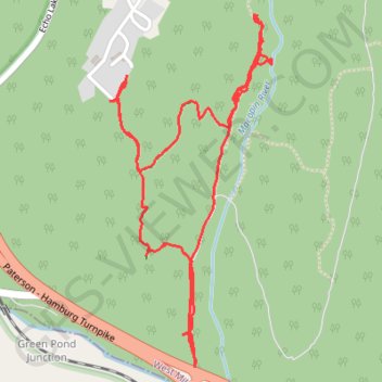 Trace near Echo Lake Road in West Milford, NJ trail, distance, elevation, map, profile, GPS track