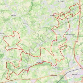 55km trail, distance, elevation, map, profile, GPS track