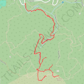 Mill Peak trail, distance, elevation, map, profile, GPS track