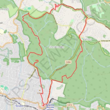 Sherbrooke and Alfred Nicholas Loop trail, distance, elevation, map, profile, GPS track