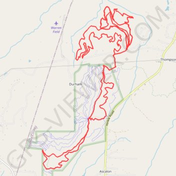 Durham trail, distance, elevation, map, profile, GPS track