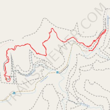 Cassidy Arch Trail trail, distance, elevation, map, profile, GPS track