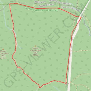 Mount Tunbubudla Circuit trail, distance, elevation, map, profile, GPS track