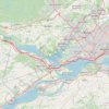 East Hawkesbury - Montréal trail, distance, elevation, map, profile, GPS track