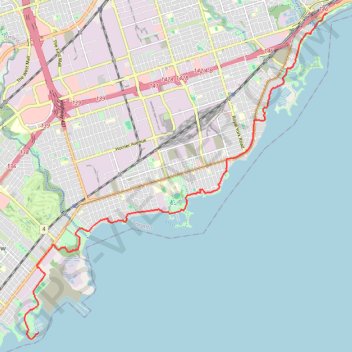 Toronto - Martin Goodman Trail - Waterfront Trail trail, distance, elevation, map, profile, GPS track