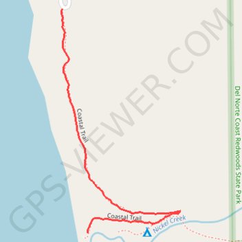 Coastal Trail trail, distance, elevation, map, profile, GPS track