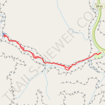 Hog Canyon Trail trail, distance, elevation, map, profile, GPS track