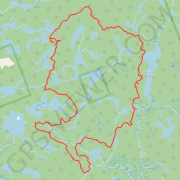Queen Elizabeth II Wildlands Provincial Park trail, distance, elevation, map, profile, GPS track