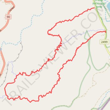 Slot in the Chawar trail, distance, elevation, map, profile, GPS track