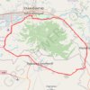 A century solo ride - clockwise cycling the Bogd mountain #PowerMap #StatMaps trail, distance, elevation, map, profile, GPS track