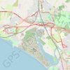 Irvine, Scotland to Stevenston and back trail, distance, elevation, map, profile, GPS track