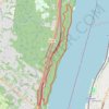 Long Path and Shore Loop in Palisades Interstate Park trail, distance, elevation, map, profile, GPS track