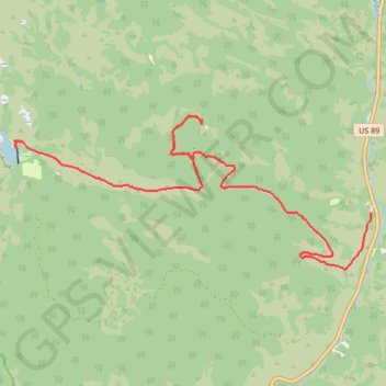 Tony Grove Lake trail, distance, elevation, map, profile, GPS track