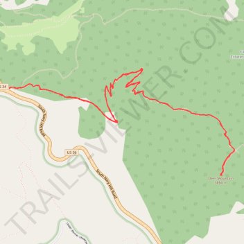 Deer Mountain trail, distance, elevation, map, profile, GPS track