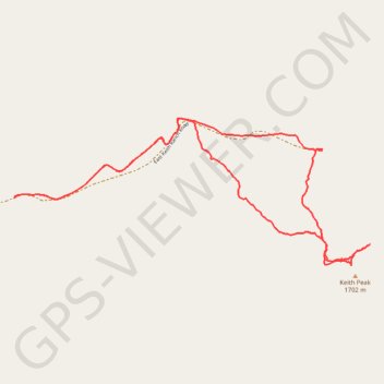Keith Peak Loop trail, distance, elevation, map, profile, GPS track