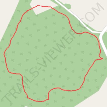 Unpaved walking path in nature reserve trail, distance, elevation, map, profile, GPS track