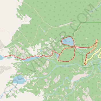 Nymph Lake, Dream Lake, Emerald Lake and Bear Lake in Rocky Mountain National Park trail, distance, elevation, map, profile, GPS track