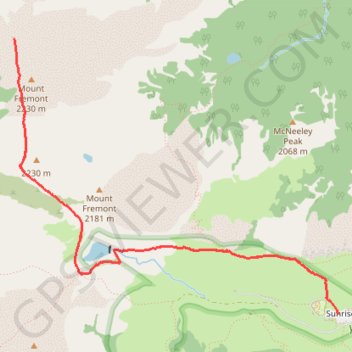 Mount Fremont Lookout trail, distance, elevation, map, profile, GPS track