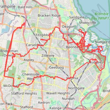 Downfall Creek - Cabbage Tree Creek trail, distance, elevation, map, profile, GPS track