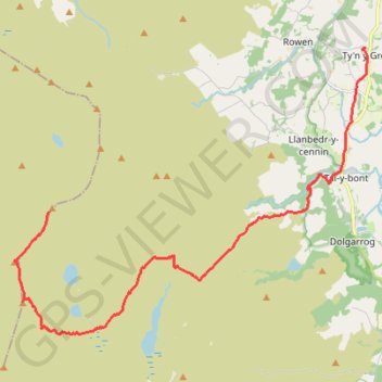 Conwy Hiking trail, distance, elevation, map, profile, GPS track