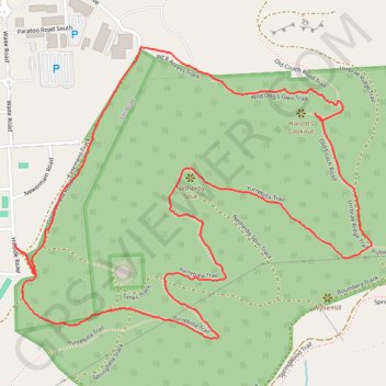 Netherby Spur - Harold's Lookout trail, distance, elevation, map, profile, GPS track