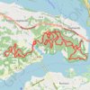 Hartshorne Huber Beach trail, distance, elevation, map, profile, GPS track