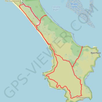 Cape Woolamai - Phillip Island trail, distance, elevation, map, profile, GPS track