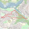 Budshead Wood trail, distance, elevation, map, profile, GPS track